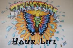 Transform your Life food service mural