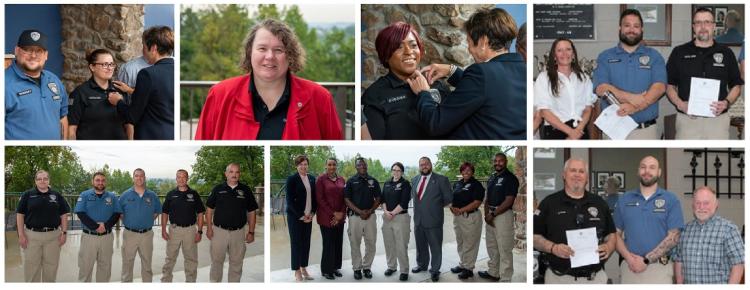 college of photos from Award of Valor ceremony